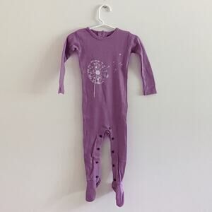 L'ovedbaby Lavender Dandelion Footie Size 9/12m Sleeper Pajamas